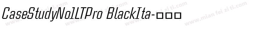 CaseStudyNo1LTPro BlackIta字体转换
